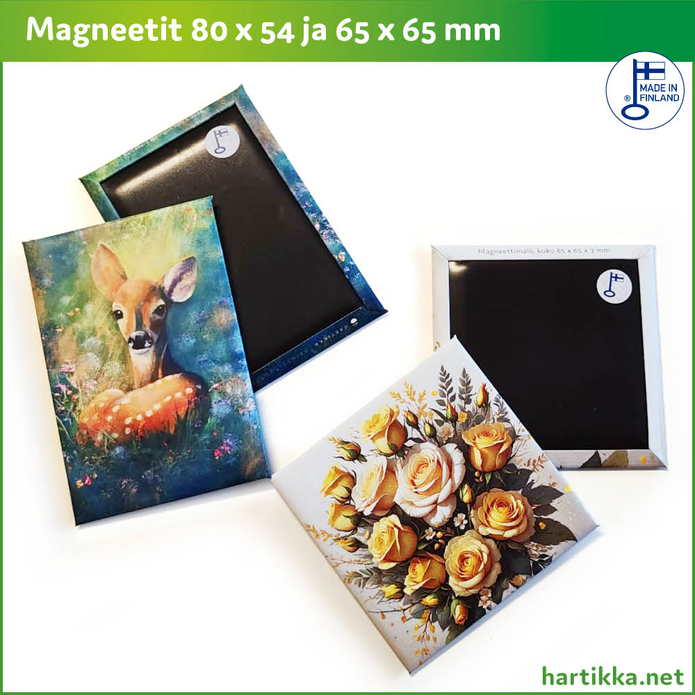 Tilaa tyylikkäät jääkaappimagneetit